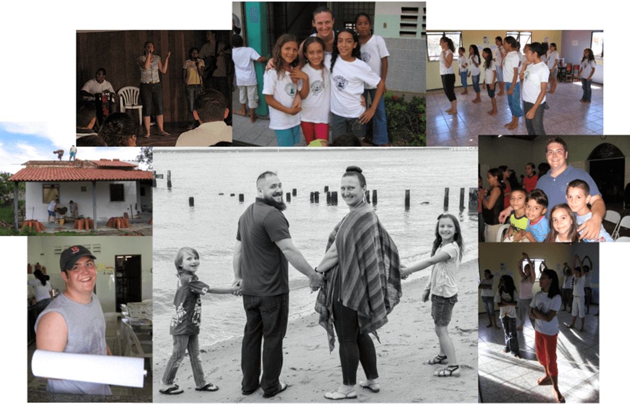 Celeste and family in Brazil